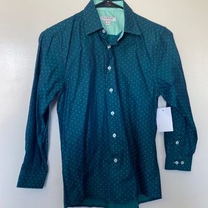 NWT Isaac Mizrahi Boys Button Down Shirt Size M (9-10 Yrs)